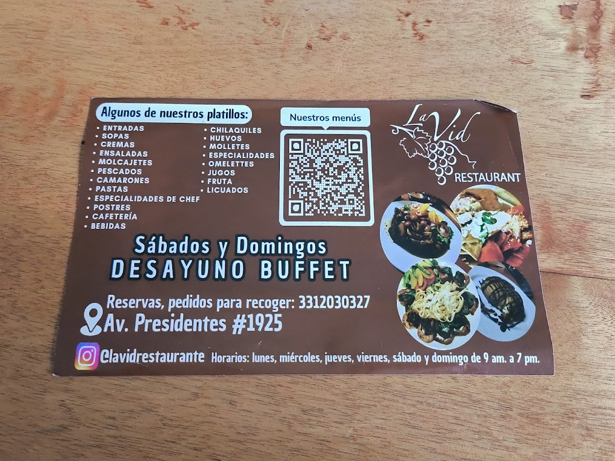 La Vid Restaurant Menu - Image 3